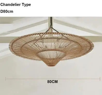 Nordic Rattan Chandelier: Stylish Wicker Lighting for Home Décor