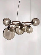 Nordic Glass Chandelier Luxury Pendant Lamps for Living Dining Bedroom