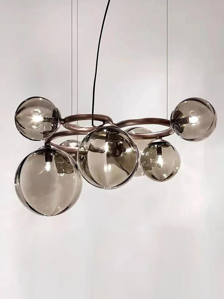 Nordic Glass Chandelier Luxury Pendant Lamps for Living Dining Bedroom