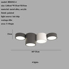 Cylinder LED Ceiling Lamp for Living Room and Bedroom Decor