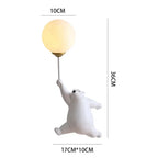 Polar Bear LED Sconce: Creative Wall Lighting for Family Theme Hotel Kid Children Bedroom