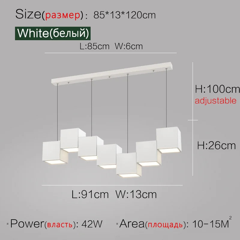 Geometric Dining Room Pendant Lights: Modern Design for Bar & Office Tables