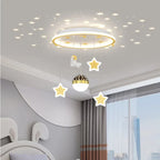 LED Star Chandelier: Kids Room Lighting Fixture for Bedroom & Study Room