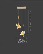 Butterfly LED Chandelier: Modern Hanging Light for Home, Bedroom, Coffee Store & More