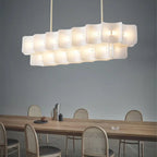 LED Chandelier: Luxe Fingerprint Design for Living Room, Bedroom, Hotel Lobby