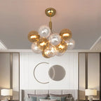 Multicolor Glass Ball Chandeliers Pendant Lights for Living Room Dining Bedroom
