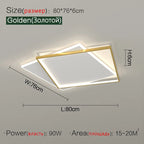 Square Minimalist Ultra-Thin Ceiling Lamp for Bedroom Living Room Modern Nordic Lighting