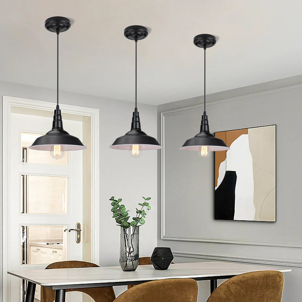 Industrial Pendant Lamp: Modern Retro Loft Chandelier for Kitchen, Living Room.