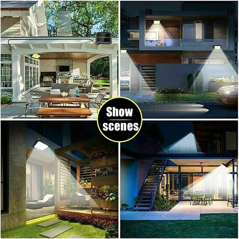 Solar Split Wall Lamp 3 Mode Motion Sensor Waterproof Garden Street Light