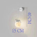 Nordic Moon LED Chandelier & Animal Wall Lamps for Modern Living Room & Bedroom