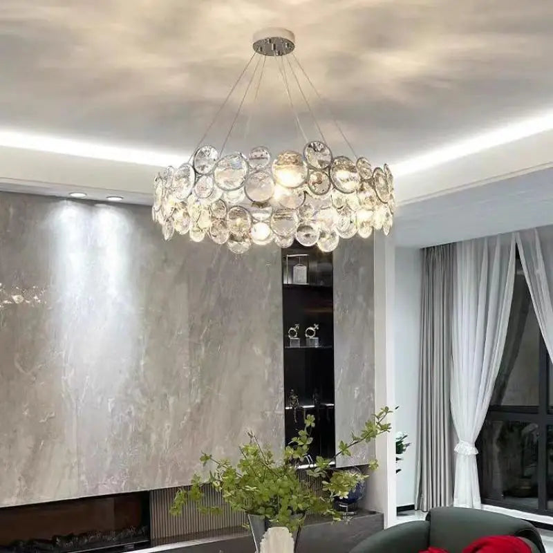 Luxury Crystal Bubble Ceiling Chandelier for Living Room Bedroom Decor