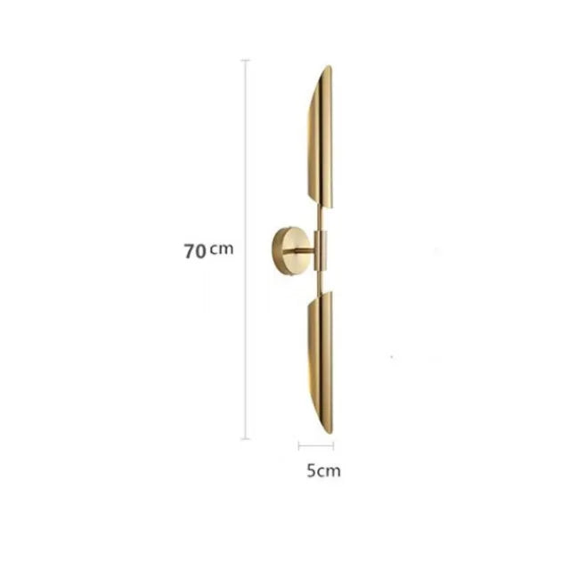 Gold LED Single Head Wall Lamp for Living Room, Bedroom, and Corridor