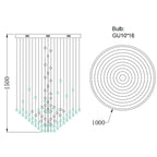 Stone Crystal LED Chandelier: Modern Luxury Lighting Fixture for Living Room Decor