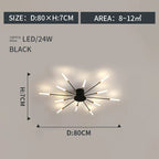Modern Designer Fireworks LED Chandelier for Living Room Dining - Home Decor Lighting