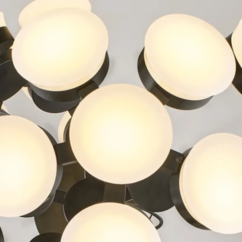 Nordic Sphere Moon Pendant Chandelier for Modern Decor & LED Lighting