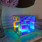 LED Square Color Cube Table Lamp for Home Bedroom Decoration