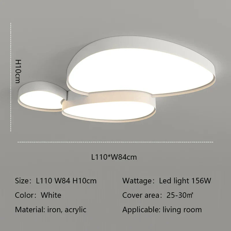Modern Round LED Ceiling Lamp for Living Room and Bedroom