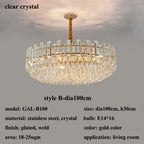 Modern Crystal Chandelier for Living Room Dining Hall Home Decor