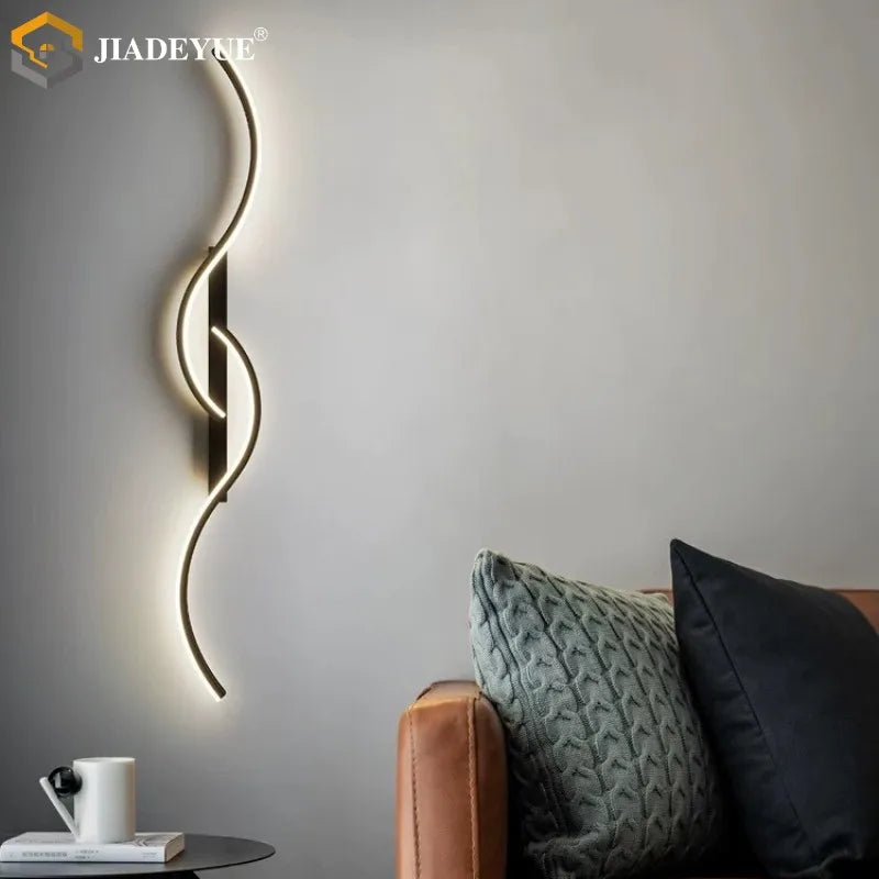 LED Line Wall Lamp for Living Room, Bedroom, Indoor Lighting