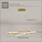 LED Chandelier Dining Kitchen Living Room Electroplated Upholstery Light