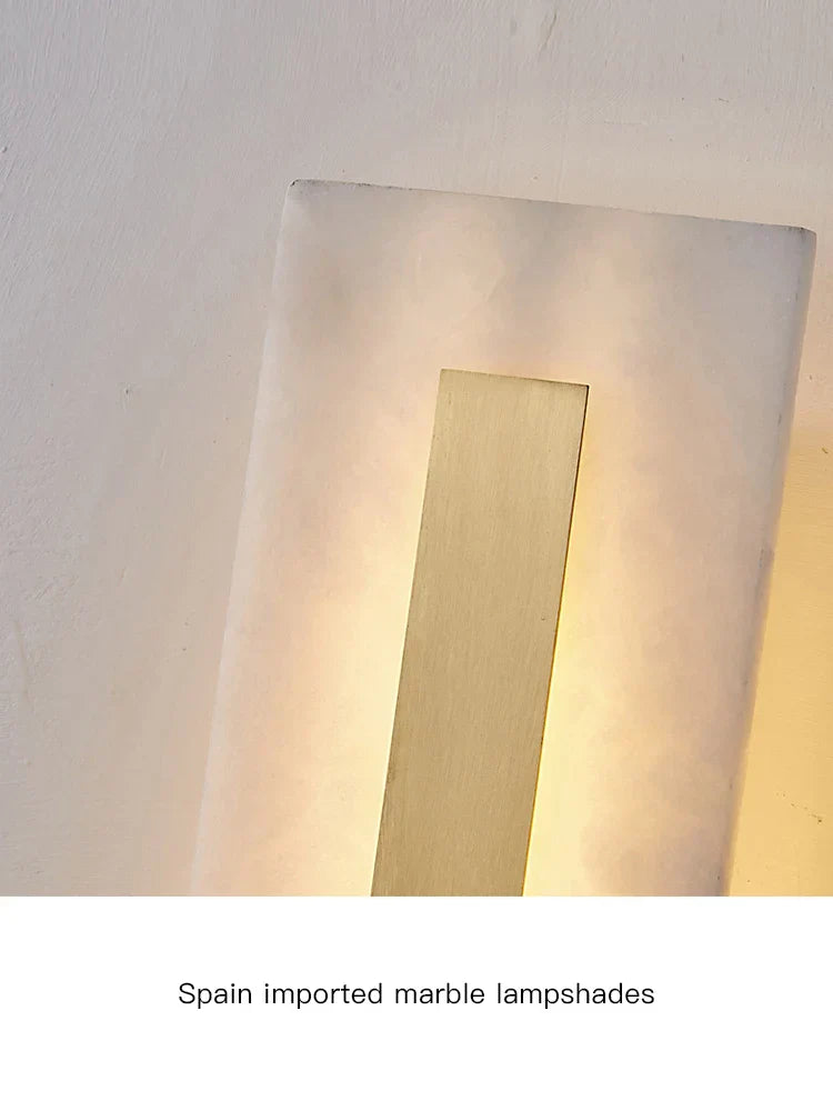 Marble LED Wall Sconce for Bedroom Living Room Hallway Hotel Decor