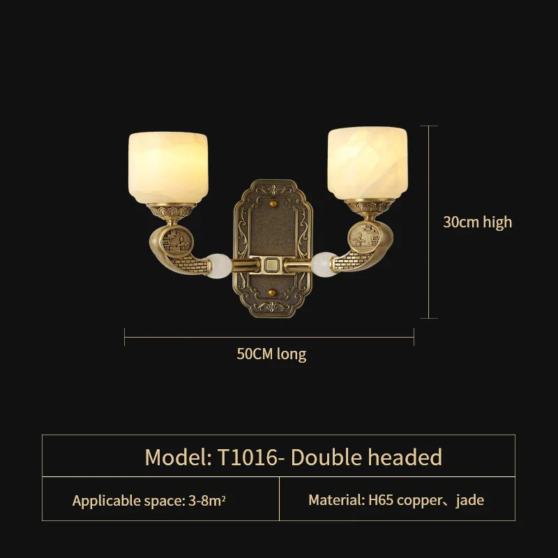 Zen Jade Chandelier: Modern Chinese Style Living Room Lamp for Villa, Restaurant, and Building