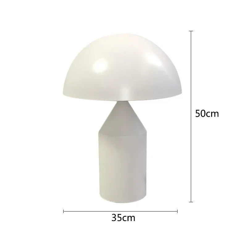Iron Mushroom Table Lamp: Minimalist Nordic Design for Home Decor & Lighting