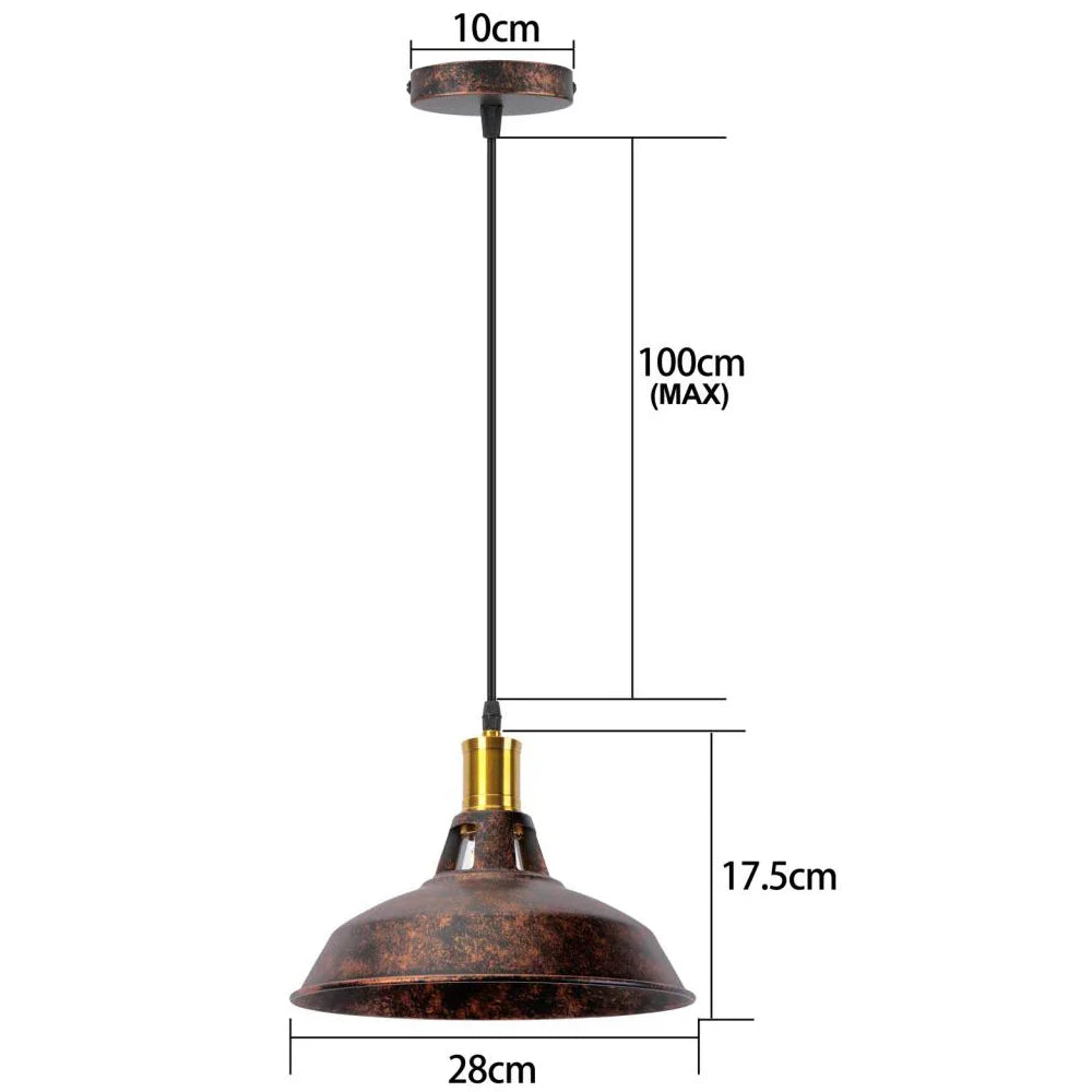 Rustic Metal Chandeliers: Vintage Industrial Pendant Lights for Home, Restaurant, Bar