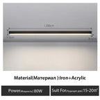 Long Strip LED Ceiling Lights for Balcony, Bedroom, Living Room, Kitchen, Dining Room & More