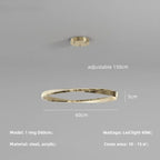 Modern Steel Dimmable LED Chandelier: Remote Control Stair Lustre Pendant Lights