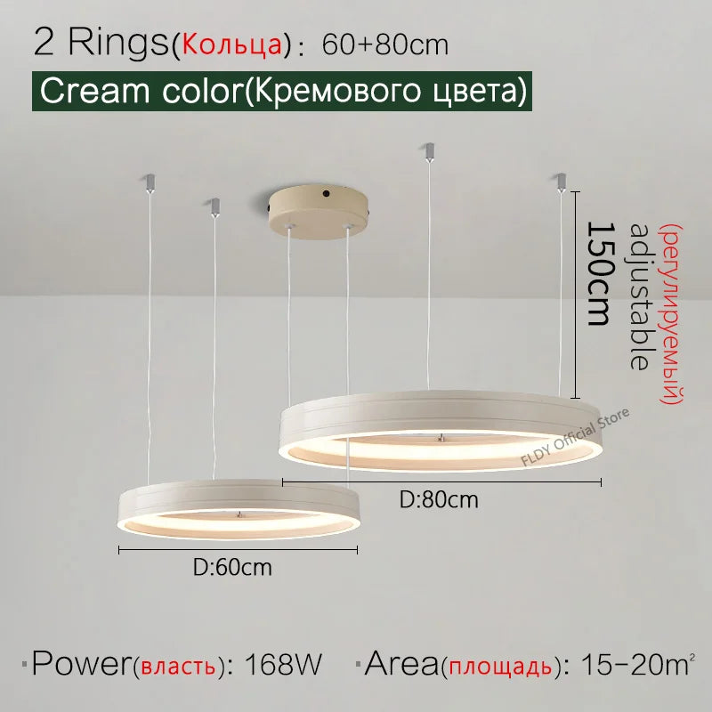 Modern Nordic Round Ceiling Chandelier Dining Bedroom Kitchen Lighting Lamps