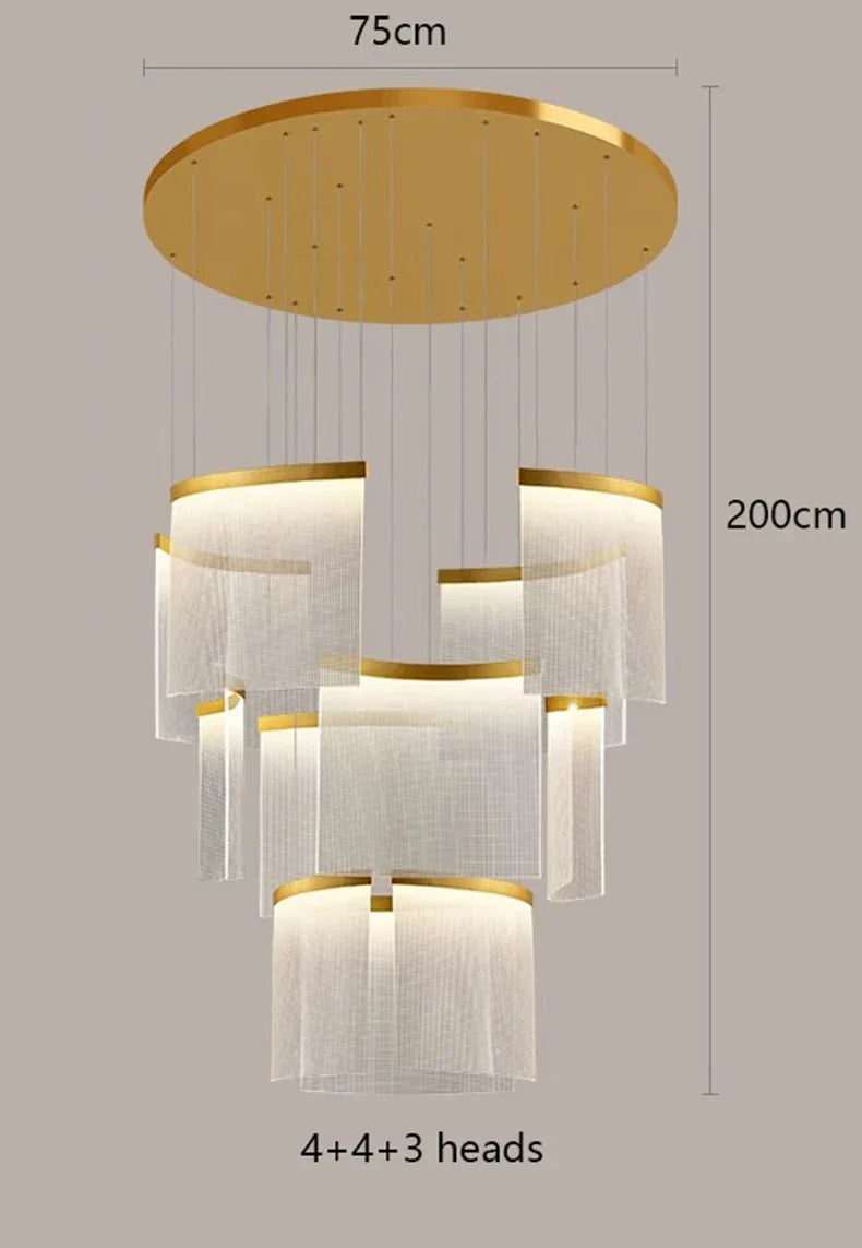 Modern LED Ceiling Lamp Chandelier for Bedroom Dining Room Lighting