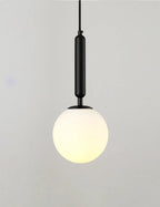 Round LED Glass Wall Lamp Scandinavian Bedside Reading Light E27