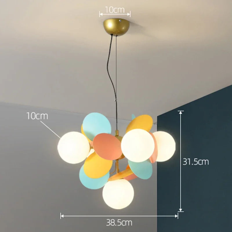 Branch Chandelier: Modern Colorful LED Ceiling Light for Bedroom and Living Room