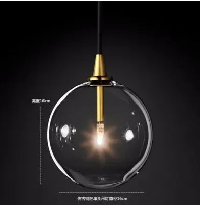 Black Gold Brass Chandelier with Clear Glass Art - Vintage Geometric Lighting