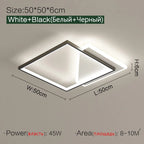 Geometric LED Ceiling Lamp | Modern Nordic Bedroom Study Light