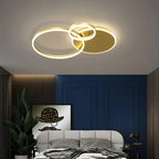 Aluminum Circle LED Chandelier Ceiling Light for Bedroom Living Room Kitchen