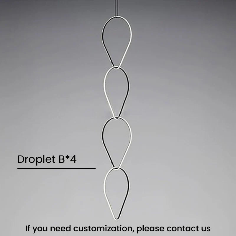 Minimalistic Pendant Light - Designer Ring Lamp for Office, Living Room, Bedroom