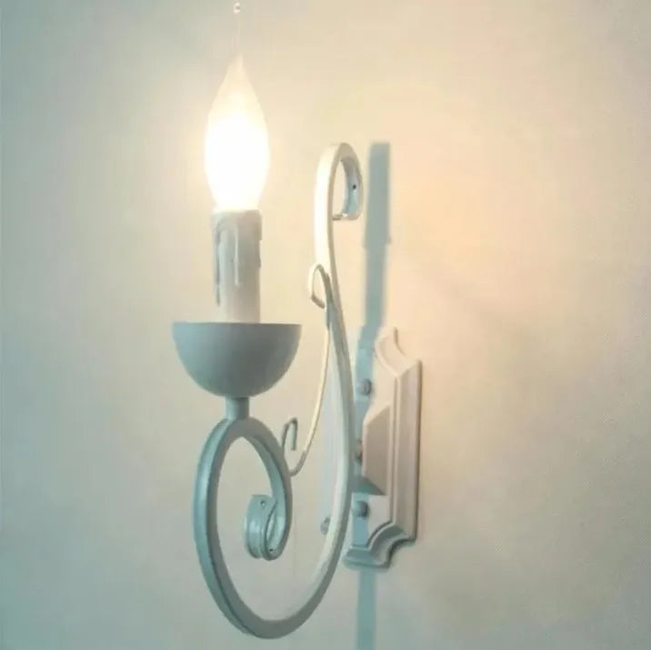 White Farmhouse Chandelier 6 Lights Modern French Country Dining Room Candle Chandelier