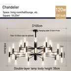 Nordic Chandeliers: Modern Living & Dining Room Pendant Lighting Fixtures