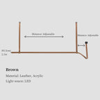 Leather Belt Chandelier Pendant Light for Modern Minimalist Home Decor