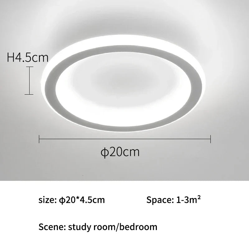 LED White Ceiling Chandelier with Remote Control