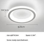 LED White Ceiling Chandelier with Remote Control