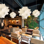 Viscontea Silk Pendant Light: Designer Italian Lamp for Living Room, Bedroom, Kitchen & Dining