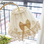 Princess Fabric Table Lamps for Living Room Bedroom - Bedside Desk Stand Light Fixtures