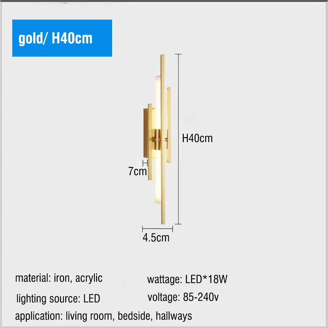 Afralia LED Long Liner Wall Light Fixture for Living Room Dining Room Staircase Sconces