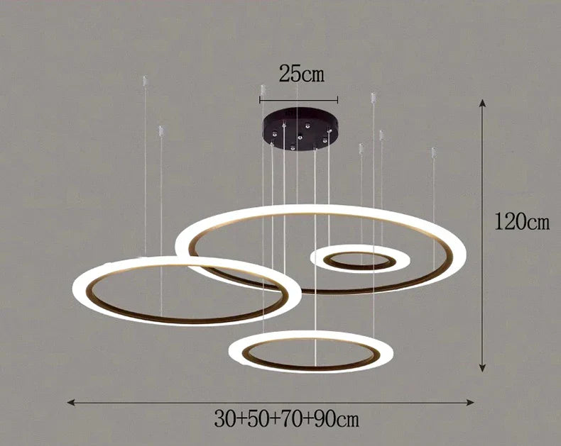 Modern Indoor Pendant Lights LED Chandelier Ceiling Lamp Dining Room Lighting