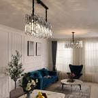 Luxury Crystal Chandeliers by Afralia™: Modern LED Pendant Lights for Living Room & Kitchen Island
