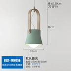 Nordic Wooden Pendant Light E27 Hanging Lamp for Interior Bedroom Kitchen Dining