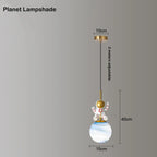 Astronaut Chandelier: Personalized Children's Room Decor Lighting for Warm Atmosphere